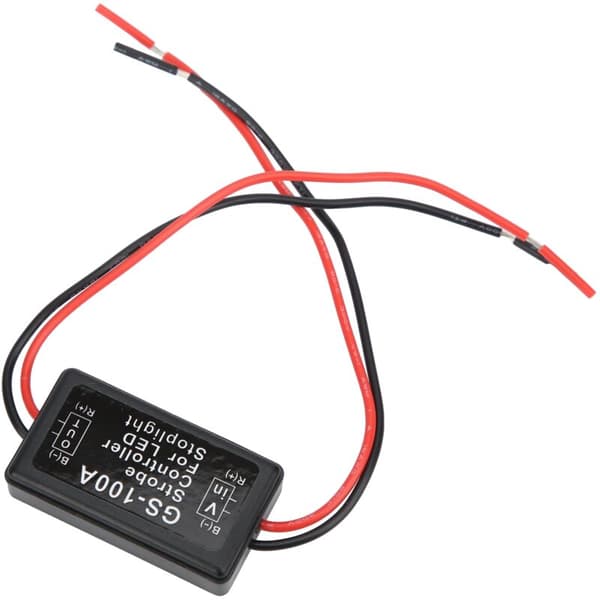 Bromsljus strobkontroller, GS-100A 12-24VDC plast LED blixtkontrollmodul