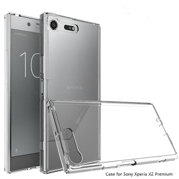 Sony Xperia XZ Premium iskunkestävä TPU-kotelo - Läpinäkyvä