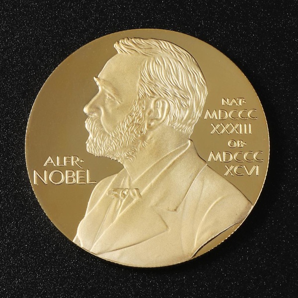 Alfred Bernhard Nobel Mindemedalje Samling Gave Souvenir Kunst Metal Anti