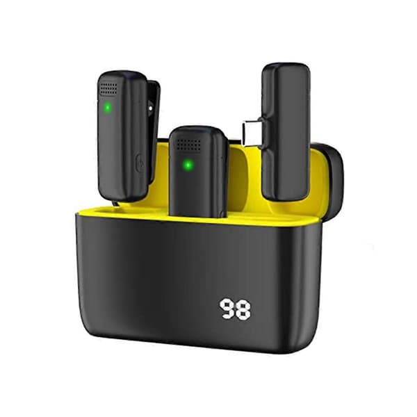 Profesjonell trådløs Lavalier-mikrofon for Android med ladeetui, Plug and Play - Auto Sync