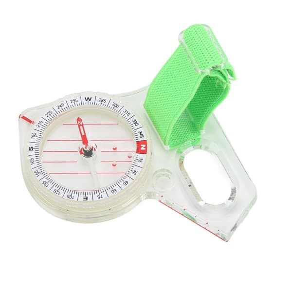 Orienteering Compass with Clear Scale: Lightweight ABS Thumb Compass with Luminous Dot for Adventure Camping