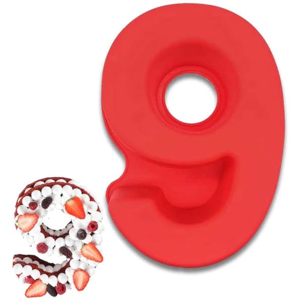 Stor bakeform silikon kakeform nummer 9