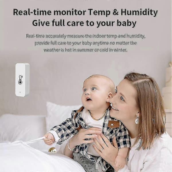 3x Tuya Wifi Temperatur- og Luftfugtighedssensor Indendørs Termometer Hygrometer