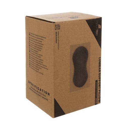 Lændepude memory foam W-form til kontorstol og bilsæde 46 cm