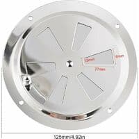 st Runda Ventilationsgaller, Ventilationsgaller 125 mm