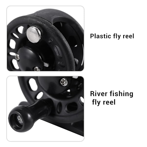 Plastflugrulle Flodfiske Flugfiske Vänster / Höger Utbyte Möjligt (Rulldiameter 52 Mm)
