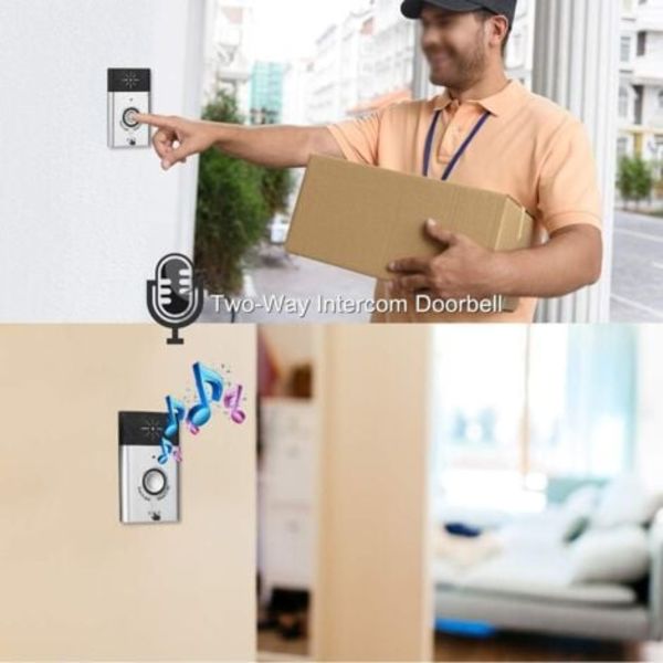 Trådlös Intercom Hem Säkerhet Dörrklocka Tvåvägs Samtal Hem Dörrklockor Intercom Kit Dörrklocka Trådlös Intercom