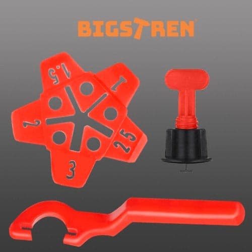 Tile Leveling System Set 100 Clips 50 Stars 2 Keys 3-16 mm