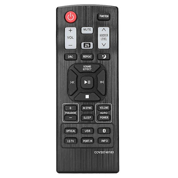 COV30748163 Fjärrkontroll ABS Svart Soundbar Fjärrkontroll Ersättning för LG Soundbar för LAS355B/LAC450B/LAS350B