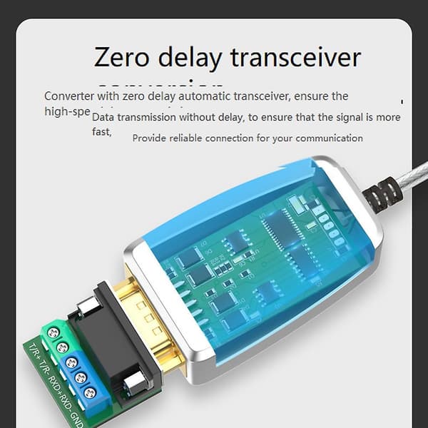 USB 2.0 til RS485 RS422 Seriell Konverter Adapterkabel til - Chip 8 7