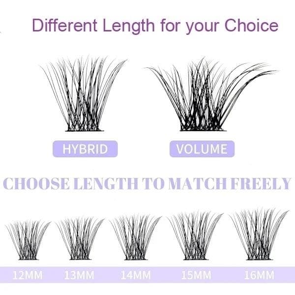 Individual False Eyelashes - Natural Look Volume Lash - 40 pcs