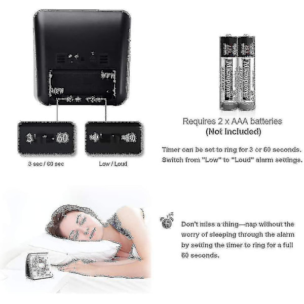 60-minutters Visuell Timer, Klasserom Nedtellingsklokke, Stille Timer For Barn Og Voksne
