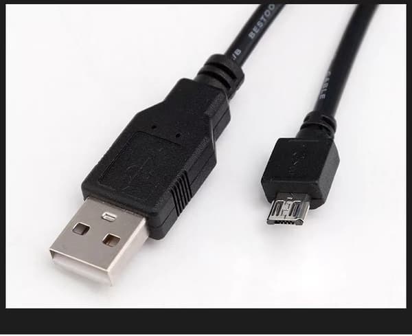 1-pak 1,5M PS4 / Playstation 4 opladerkabel til controller sort