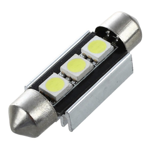 4X SMD LED Feston 39 mm CANBUS C5W 12V 3 Power SMD Nummerplade- & Læselampe - til 3 Serie E3