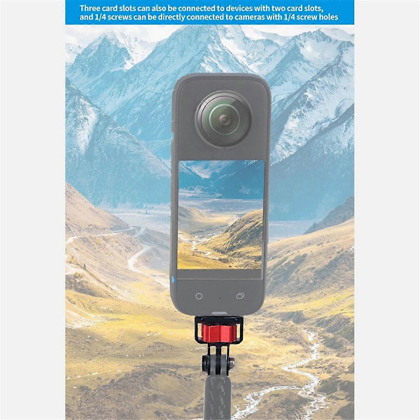 Til Opgraderet 2Rd Tre-Kort til 1/4 Adapter Alai Positionering Adskillelse Fast Monteringsbase, A