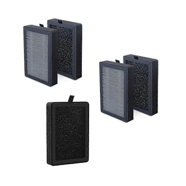 5 stk. erstatningsfilter for -H128-RF 3-i-1 Pre H13 True HEPA aktivt kullfilter 3-trinns Filt