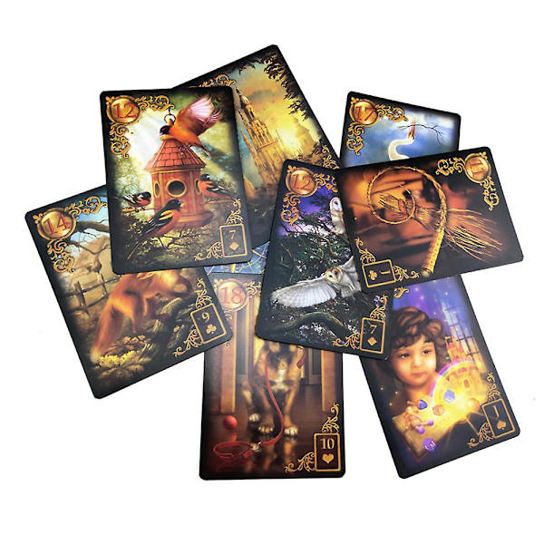 47 kort Gilded Reverie Lenormand Expanded Edition Tarot Oracle Cards Familjespel