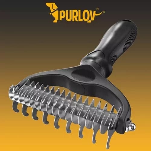 Undercoat comb for dog and cat double-sided 9/17 teeth black