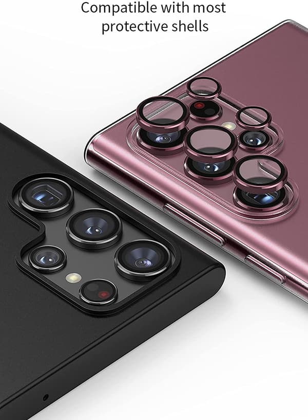 2x Silver Samsung S22 Ultra Camera Lens Protector