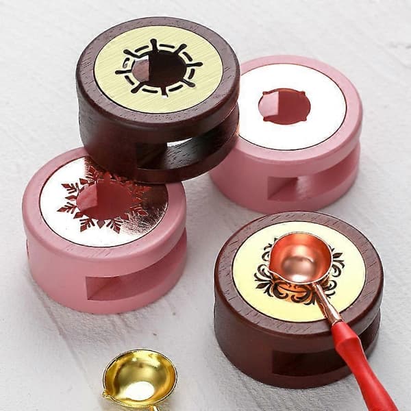 2 stk. Voksseglsæt Voksseglvarmer Voksseglstempel Voksseglske Voksseglstempelsæt Voksseglsovn 10,34*3,65 cm pink