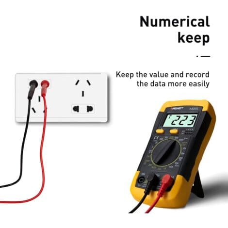Digitalt LCD Multimeter, DC Tester Multimeter