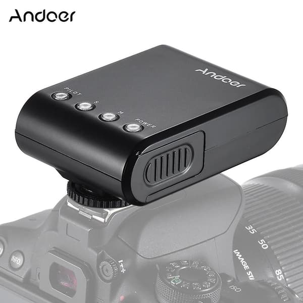 Andoer WS-25 Professionel Bærbar Mini Digital Slave Flash Speedlite On-Camera Flash med Universal