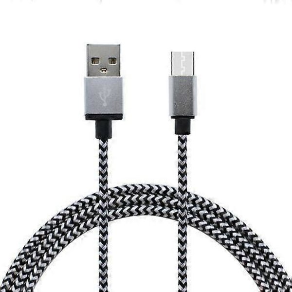 Data Sync Snabbladdningsladdkabel Flätad Micro USB-kabel för Mobiltelefon