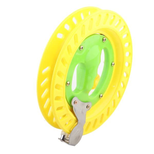 Durable Plastic Spool for Fishing Line/Kite String - 22 cm (Yellow)