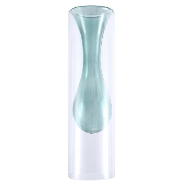 Bryllup Hjem Dekoration Vase Dobbeltvægget Cylindrisk Hydroponisk Glas Vase Dekoration Nordisk Æstetik