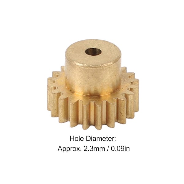 RC Motor Gear 20T M0.6 Kobber RC Motor Pinion Sæt til 1/12 1/16 RC Biler til 370 380 390 Motorer 3 stk