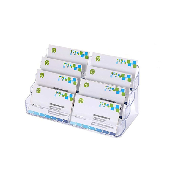 Akryl stativ visitkort holder 8 rum kort stativ