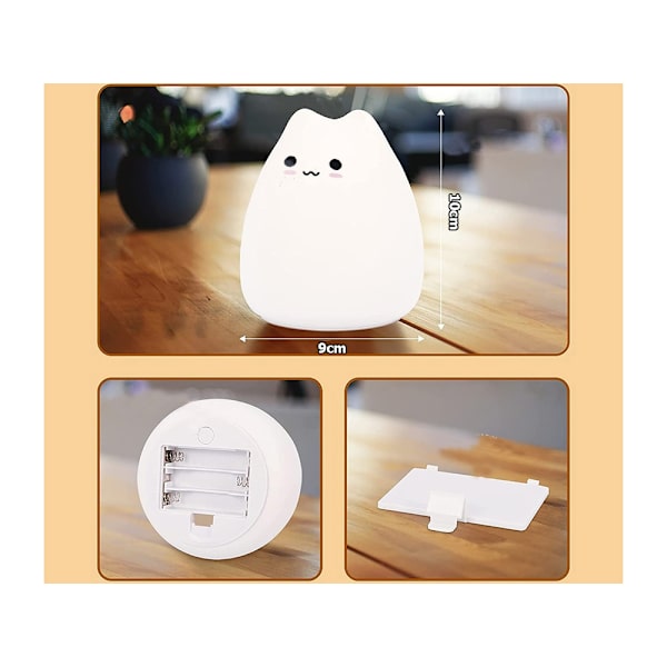 LED Lamp / Wireless Night Light - Kitten