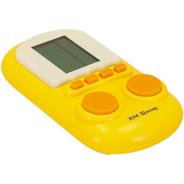 Mini Arcade Game Pocket Console for Kids 6+ Yellow, 2x AAA (not included)
