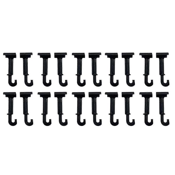 20 stk. 35 mm solpanel vanddrænclips, side PV-modulclips til vanddræn fotovoltaisk panel