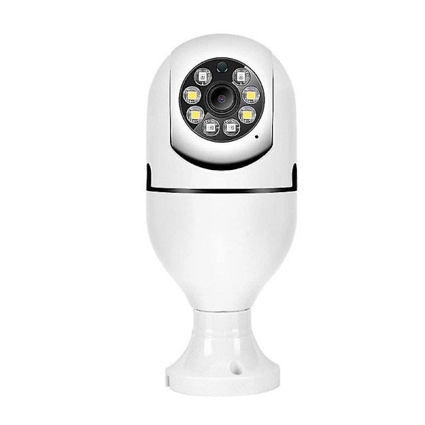Kotiturvakamera - 360 asteen täysväri yökuvaus E27-lampun kamera
