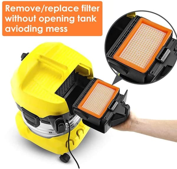 HEPA-filter til Kärcher NT25/NT35/NT45 2-pak
