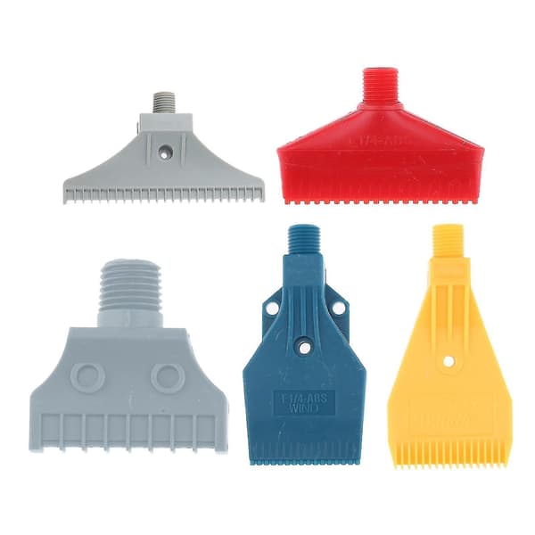 5x Abs Multi Blow Flat Fan Dysenapplikator Luftblåser Dys Luft Vind 1/4'' Bspt Plast