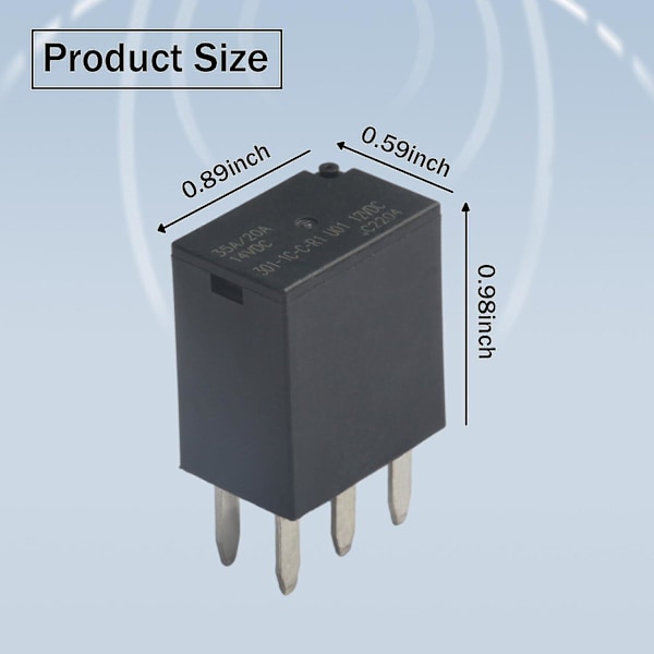 2 stk. 301-1C-C-R1 U01 12VDC 35A Bilrelæ