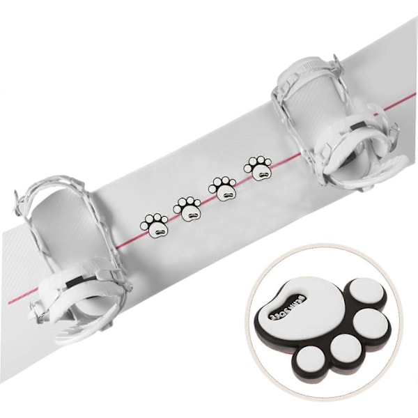 4 stk. Ski Klistremerker Surfebrett Stompepute Spike Stomp Snowboard Grip Klistremerke Modulær Matte Stompepute Snowboard