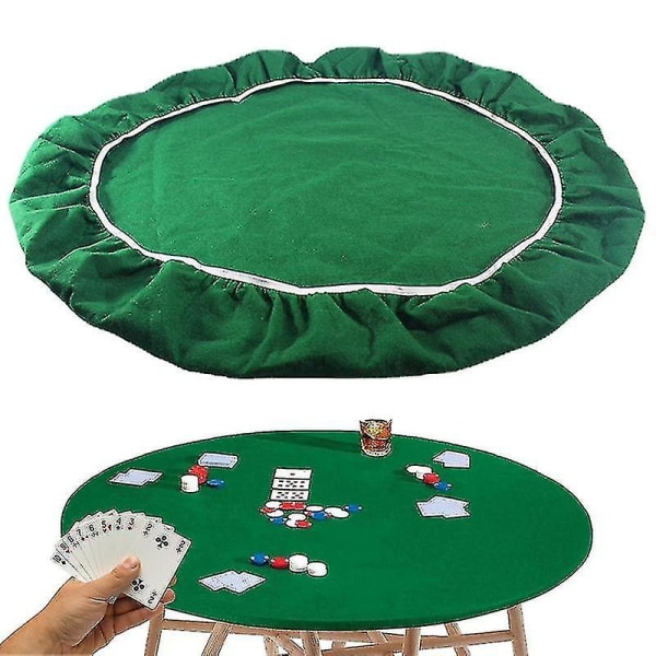 Poker Bridge Card Bordsduk Elastisk duk för 36 till 48 tums bordsspelstillbehör