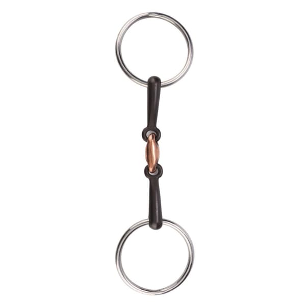 Stainless Steel Horse Bit with Copper Link - Durable and Snaffle Bit (115mm)
