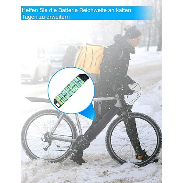 Sähköpyörän akun suojakotelo, E-pyörän akun suoja integroituun runkoakkuun 30-36 cm