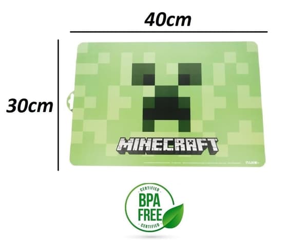 Minecraft-pöytätabletti lapsille – Värikäs ruokailualusta