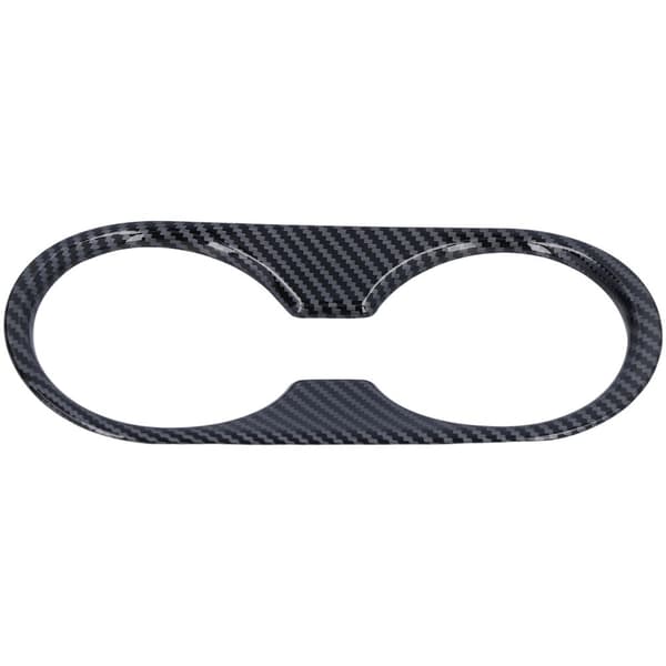 Karbonfiberstil Vannkoppholder Trimdeksel for Mazda CX-3 CX3 2017-2019