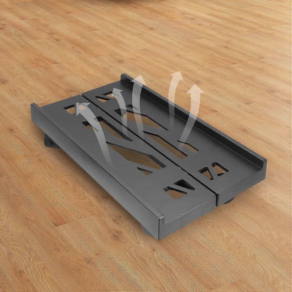 Universal PC Stand Justerbar Computer Stand Mobil PC Holder med 4 Hjul, CPU Holder til Desktop Tower, Gaming PC