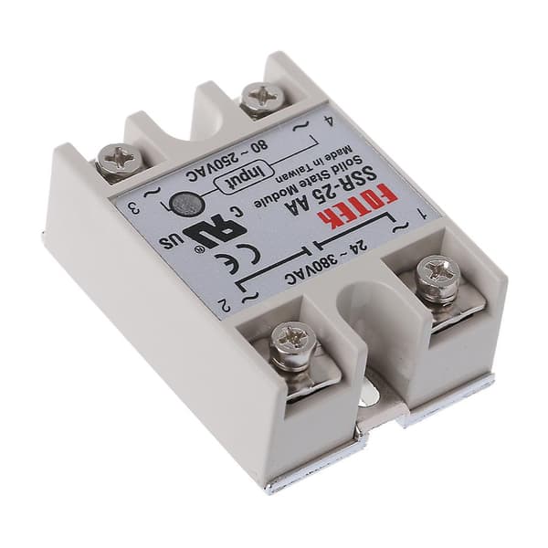 Solid State Relämodul Ssr-25 Aa 25a 250v 80-250v Ac Ingång 24-380v Ac Utgång