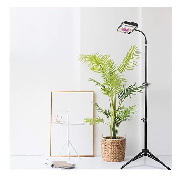 Plantebelysning med timer og dimmer 1,6 m Svart