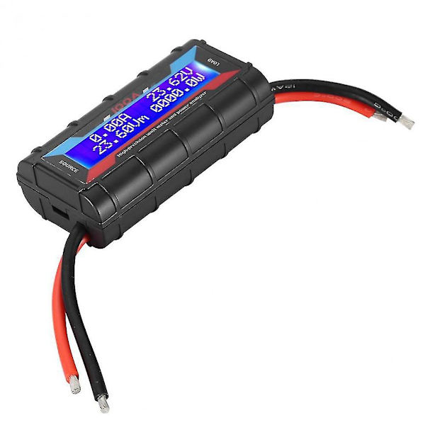 LCD Sol- och Vindkraftanalysator Ström- och Effektmätare 100A RC Högprecisions Effektmätare &
