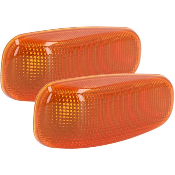 2 STK Sideblinklysglas med udskiftningspakninger til DODGE SPRINTER 2500 3500 2003-2006 Gul