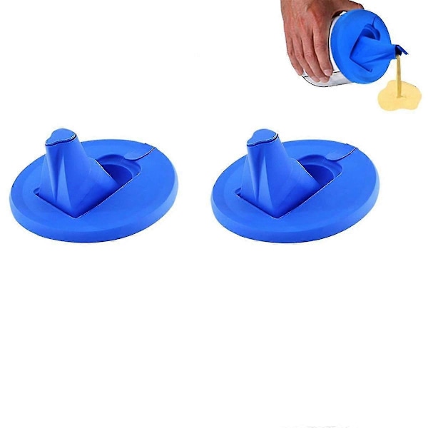2 st Häll- och förvaringslock för färgburkar (gallon)